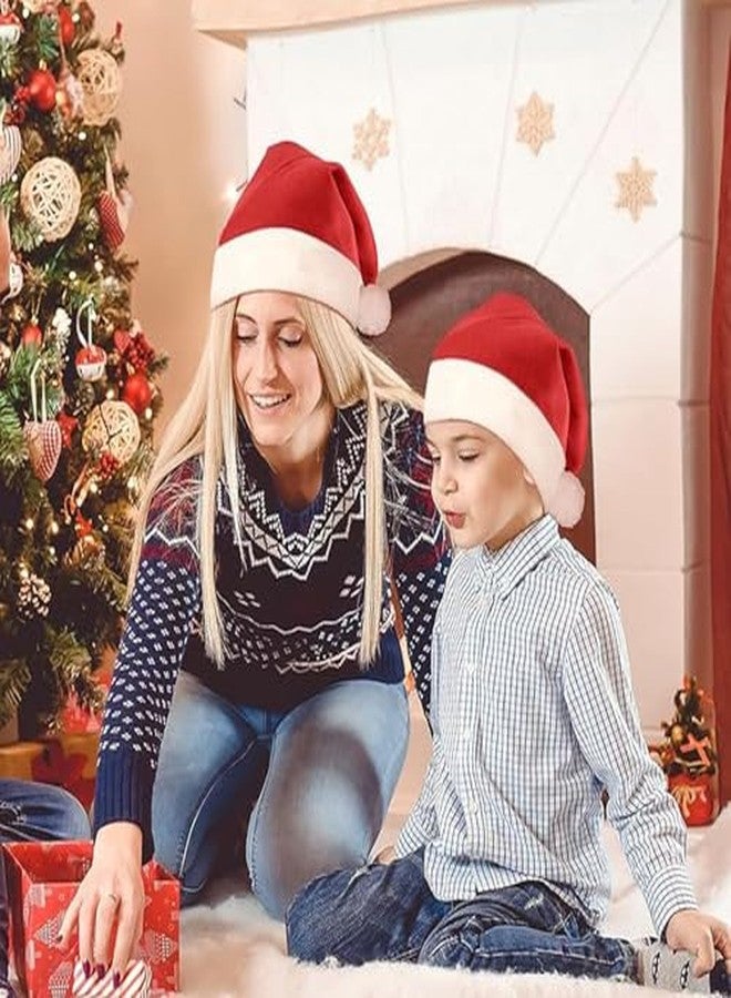 SAI PRASEEDA قبعات بابا نويل من ساي براسيدا - عبوة من 10 قبعات | لون أحمر وأبيض | قبعات بابا نويل خفيفة الوزن للأطفال، والحفلات، والمدارس، وتزيين العطلات SMNCTH1 - Image 3